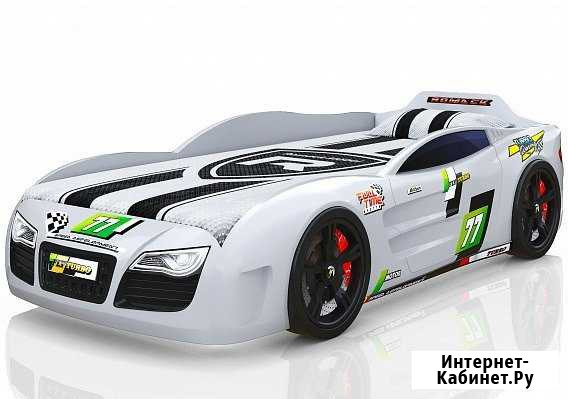 Новая детская кровать-машина 3D 180Х80 +матрас Калининград - изображение 1