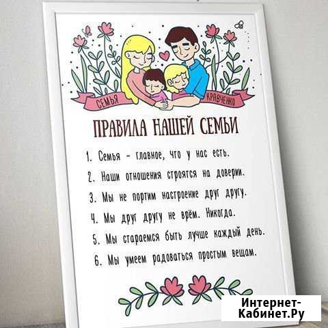 Постер «Правила дома» Люберцы - изображение 1