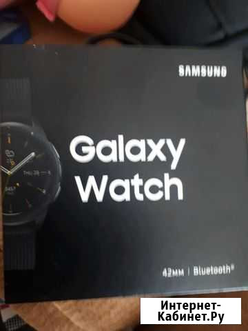 SAMSUNG Galaxy Watch 42 мм black (SM-R810nzkaser) Нерюнгри - изображение 1