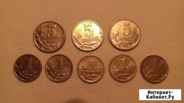 Монеты 1 коп. и 5 коп Звенигород - изображение 1
