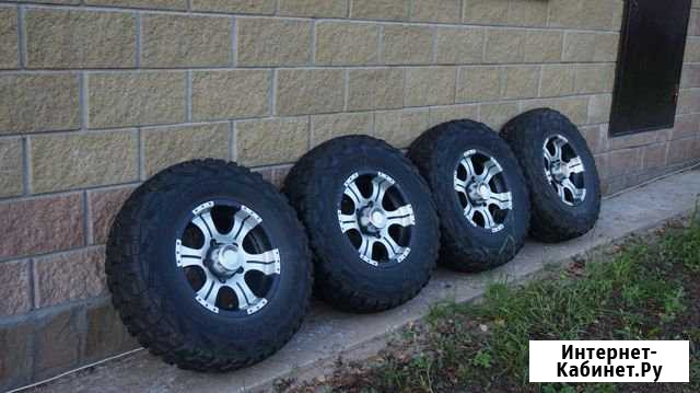 Колёса на ниву30х9.5r15(kumho kl71 + k&k Байконур) Редкино - изображение 1