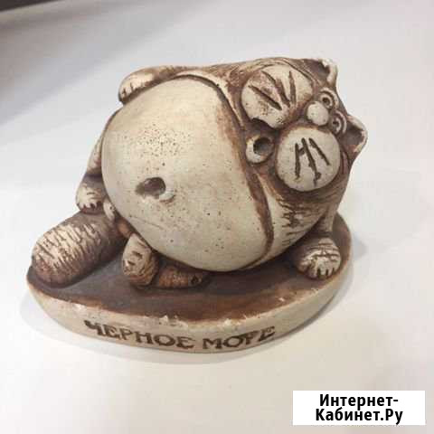Глиняная фигура Кот Чёрное море. Ручная работа Магнитогорск - изображение 1