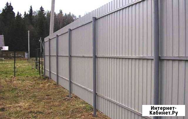 Забор из профлиста 2м RAL6005 Иваново - изображение 1