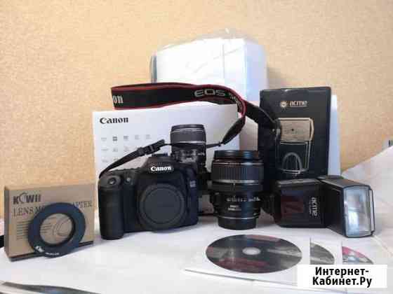 Canon 50D Kit17-85USM+вспышка acme TF148APZ+CF 8G+ Абакан