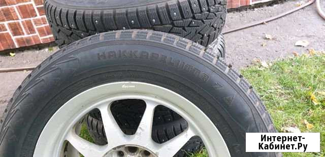 Продам шины+диски, зима. Hakkapelita 7 Первомайский - изображение 1