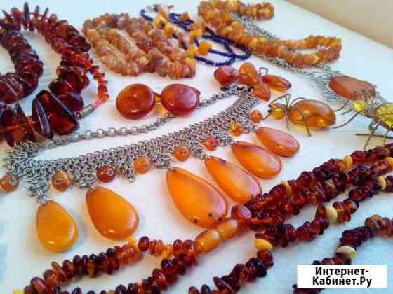 Браслет,бусы,сувенир из янтаря Рязань