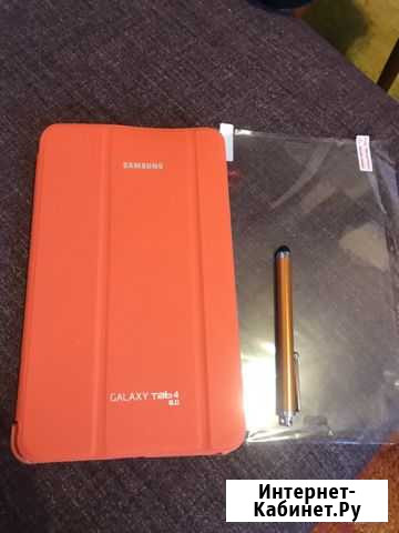 Чехол со стеклом на планшет Galaxy Tab 4 8.0 Барнаул - изображение 1