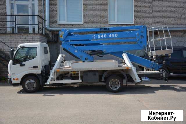 Аренда автовышки isoli 230 на базе hino 300 22 м Крестцы - изображение 1