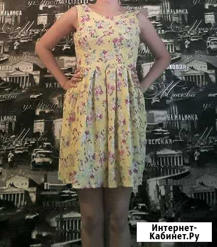 Платье желтое 42-44 р Чебоксары - изображение 1