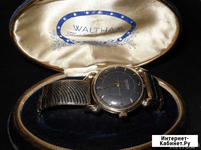 Золотые часы 14 K Waltham automatic раритет Новый Свет - изображение 1