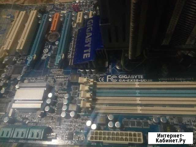 Материнка 1366 gigabyte ex58 +i7 920 Казань - изображение 1