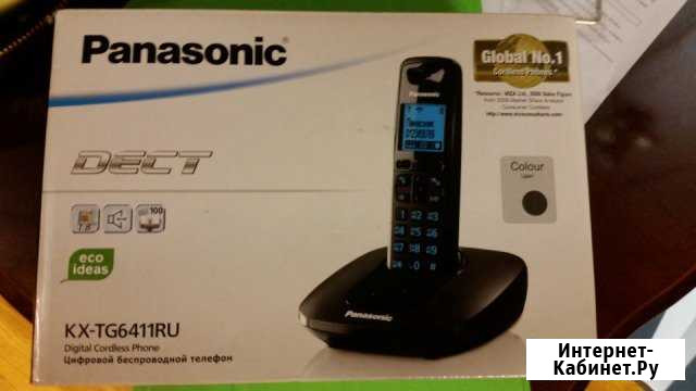 Цифровой беспроводной телефон Panasonic KX-TG6411R Казань - изображение 1