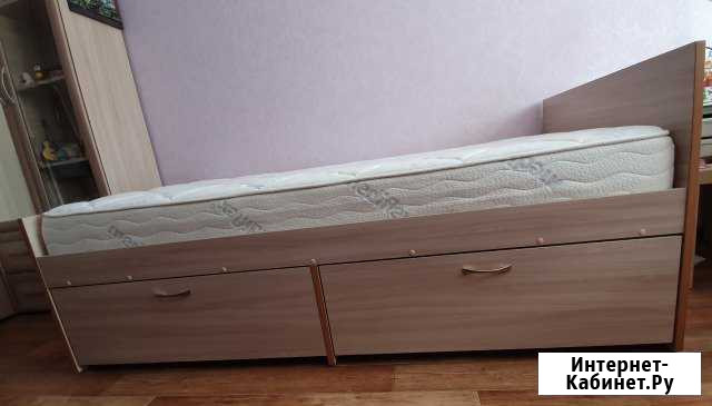 Кровать с матрасом «Askona» 90х200 Кингисепп - изображение 1