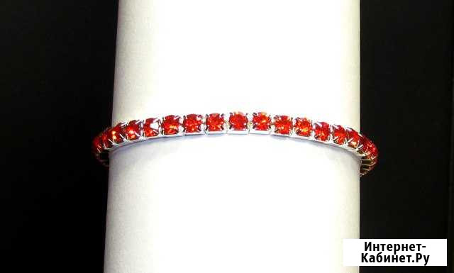Женский браслет, из горного хрусталя, цвет гранат Белгород - изображение 1
