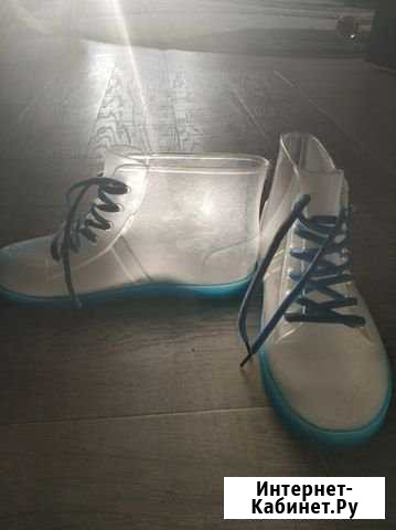 Сапоги (ботинки) резиновые прозрачные Благовещенск - изображение 1