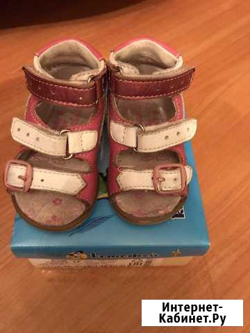 Сандали для девочки 17 размер Псков - изображение 1