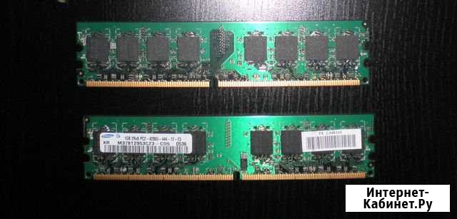 SAMSUNG DDR II 1Gb - 2 шт Ярославль - изображение 1