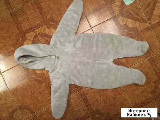 Тёплый комбинезон на малыша 6-9 мес Хабаровск