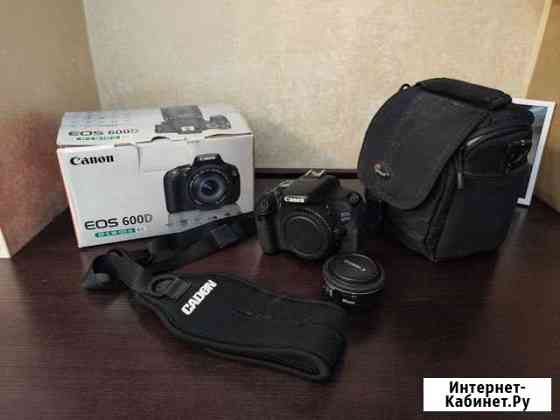 Фотоаппарат Canon eos 600D+ ef-s18-55+блинчик 40мм Симферополь
