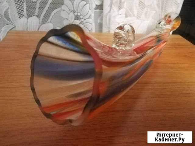 Рог интерьерный стеклянный СССР Брянск - изображение 1