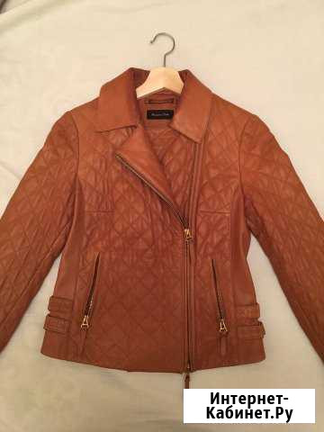 Кожаная куртка massimo dutti. Размер S Нижний Новгород - изображение 1