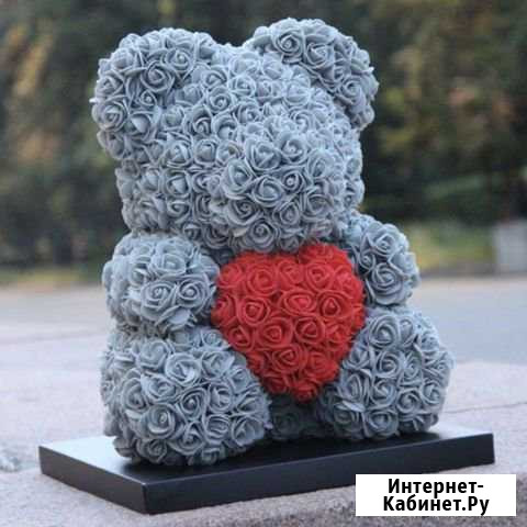 Мишка из роз Рославль - изображение 1