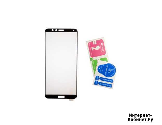 Стекло на Honor 7x 3D черное, белое Челябинск - изображение 1