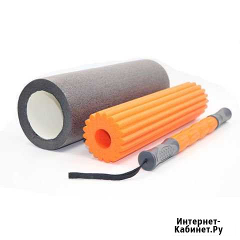 Фитнес набор 3 в 1, массажер и 2 ролика Казань - изображение 1