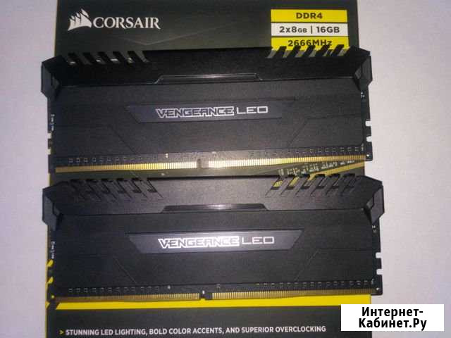 Память Corsair DDR4 2666 CL16 LED Липецк - изображение 1