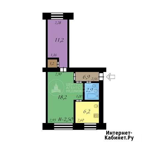 2-к квартира, 43 кв.м., 3/5 эт. Комсомольск-на-Амуре - изображение 1