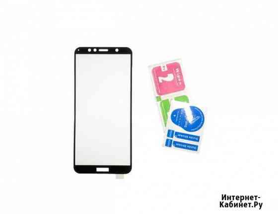 Стекло для Huawei Y6 2018 3D черное, белое Челябинск