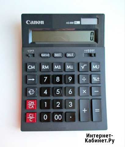 Новый Калькулятор бухгалтерский Canon AS- 888 Рязань - изображение 1