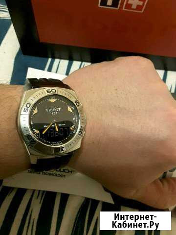 Часы Tissot Racing Touch Щвейцария оригинал сенсор Гусь-Хрустальный - изображение 1