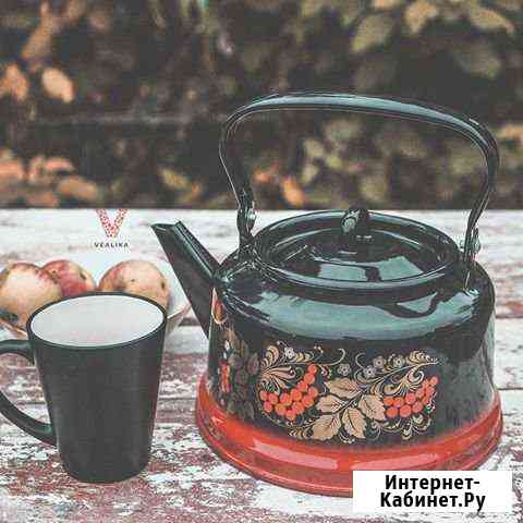 Чайник 3,5 литров, красно-черный Хасавюрт
