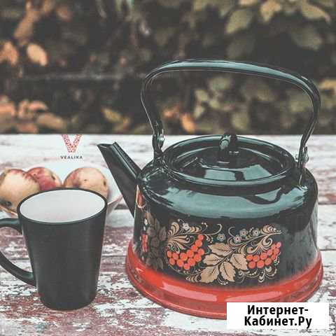 Чайник 3,5 литров, красно-черный Хасавюрт - изображение 1