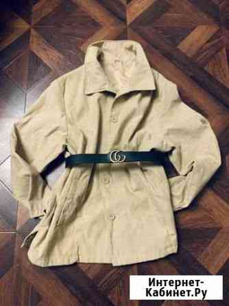 Плащ тренч Пальто замша Италия Курган