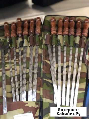 Набор шампуров в чехле + складной мангал Калининград - изображение 1