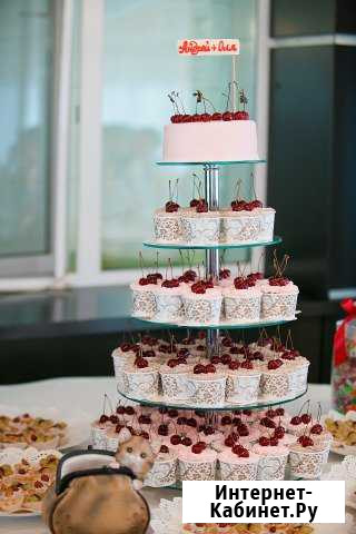 Этажерка для торта и маффинов (стекло/металл) Нижний Новгород - изображение 1