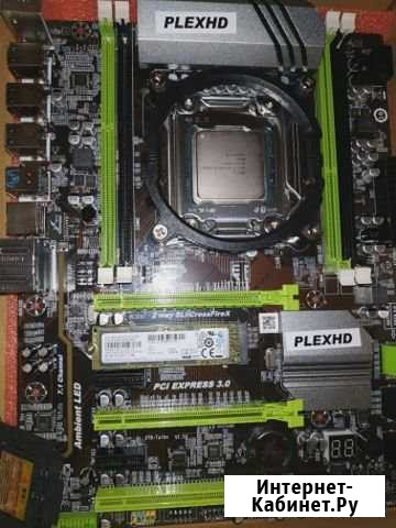 Plexhd X79 Turbo rev 1.03+E5 2689+DDR3 ECC REG 4x4 Монино - изображение 1