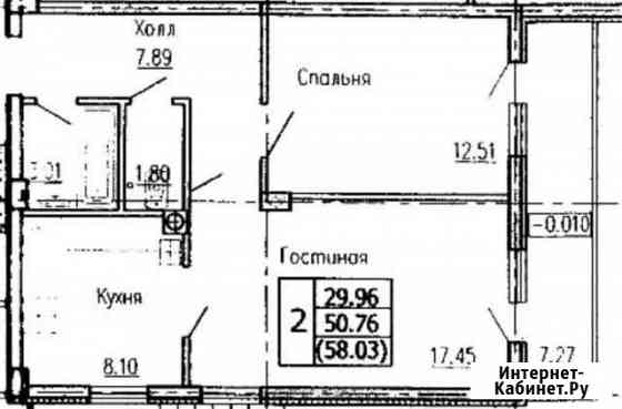 2-к квартира, 51 кв.м., 1/4 эт. Геленджик