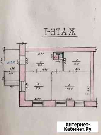 3-к квартира, 41 кв.м., 1/2 эт. Белый Яр