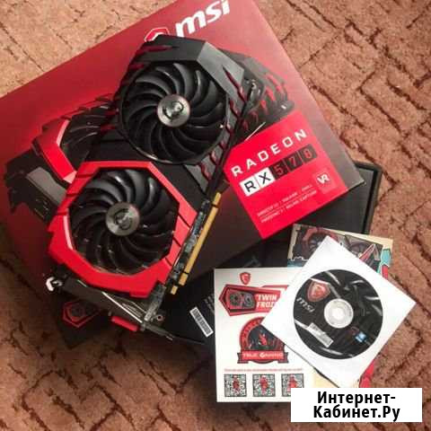Видеокарта Radeon rx570 4gb MSI Gaming Электросталь - изображение 1