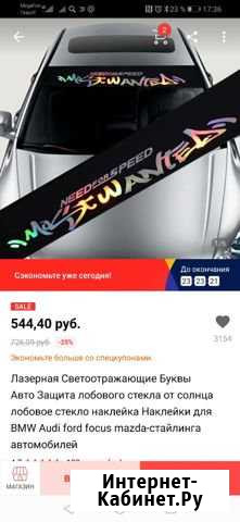 Наклейка на лобовое стекло Биробиджан - изображение 1