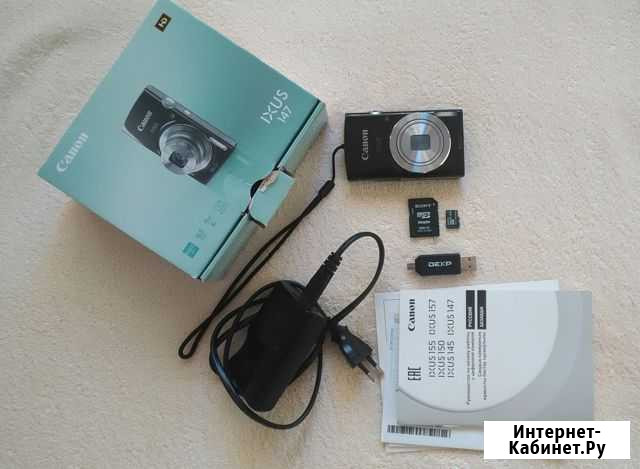 Фотоаппарат Canon Ixus 147+адаптеры и карта памяти Тюмень - изображение 1