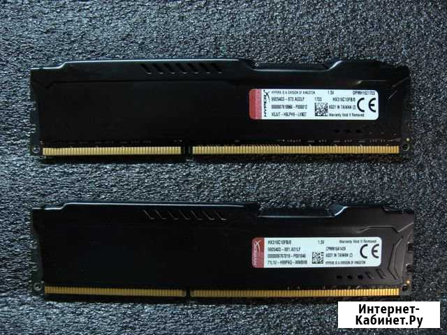 Kingston 8gbx2 ddr3-1600 Ижевск - изображение 1