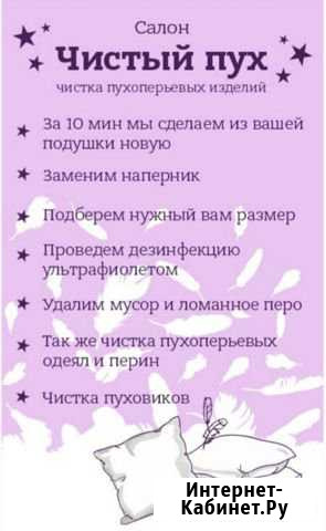 Чистка пух-перо химчистка Бежецк - изображение 1