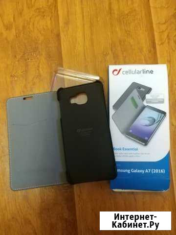 Бампер, чехол-книжка на SAMSUNG A7 (2016) Рославль - изображение 1