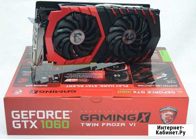 MSI GeForce GTX 1060 6Gb Gaming X с нюансом Казань - изображение 1