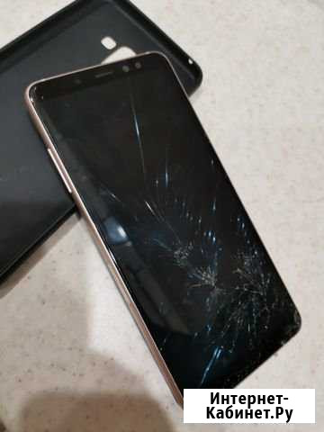 SAMSUNG galaxy a8 + plus blue Новосибирск - изображение 1