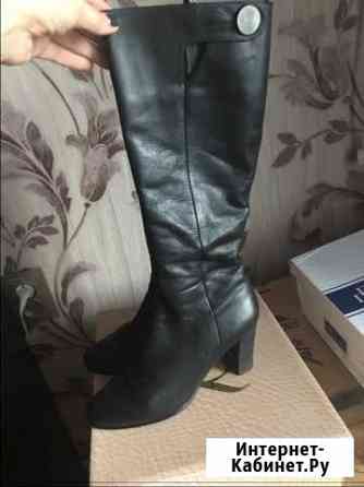 Сапоги осенние кожаные Астрахань